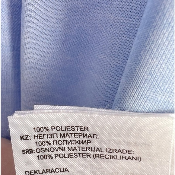 Adidas Men's Athleisure Light Blue Line Design 3 Button Polo Shirt XL - Picture 11 of 11